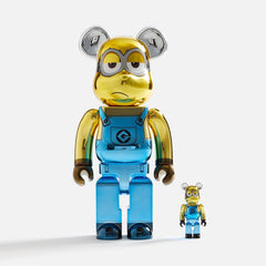 BE@RBRICK Minions KEVIN Chrome Ver. 100% & 400% - YIZY 日台雜貨 | 港產文創 | 潮流玩具 | 日本代購