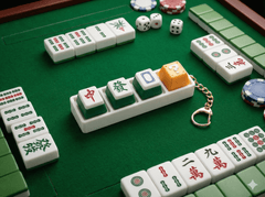 「食糊神器」 麻雀造型按鍵解壓 clicker 匙扣 | 大三元款式 轉運掛飾 - YIZY 日台雜貨 | 港產文創 | 潮流玩具 | 日本代購