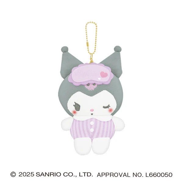 Sanrio Kuromi可羅米 紫間睡衣 公仔匙扣 - YIZY 日台雜貨 | 港產文創 | 潮流玩具 | 日本代購