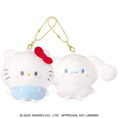 Sanrio Sanrio Hello Kitty & Cinnamoroll 玉桂狗 豆豆眼 磁石公仔掛飾 Magnetic Plush Keyring - YIZY 日台雜貨 | 港產文創 | 潮流玩具 | 日本代購
