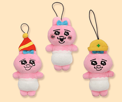 日版 全3種套裝 おぱんちゅうさぎ 13cm Opanchu Usagi 潘楚兔 底褲兔 吉祥物 可掛在包包上 - YIZY 日台雜貨 | 港產文創 | 潮流玩具 | 日本代購