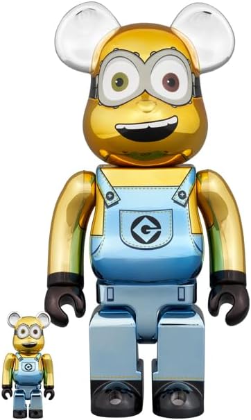 BE@RBRICK Minions BOB Chrome Ver. 100％ & 400％ - YIZY