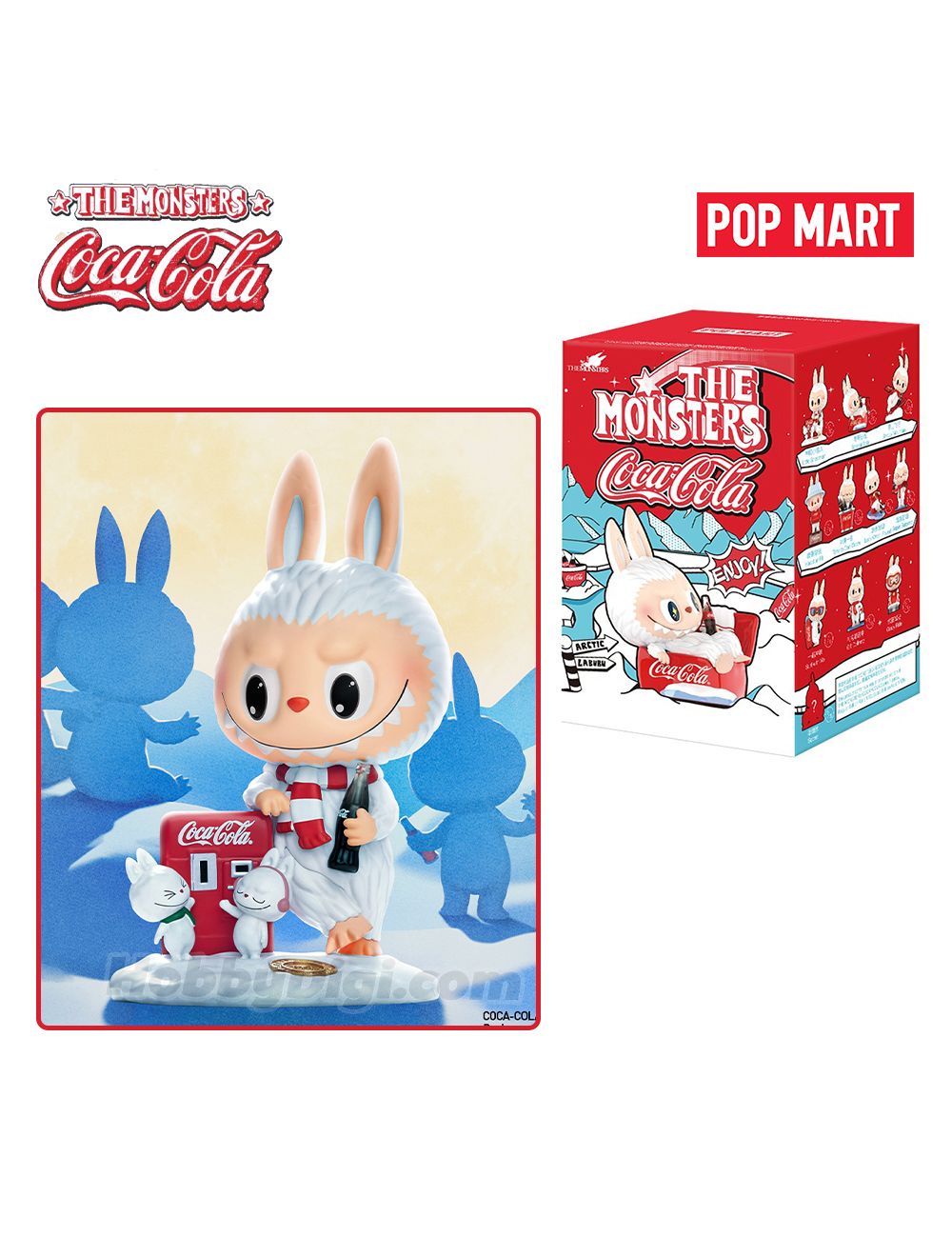 Pop Mart 泡泡瑪特盲盒手辦 - The Monsters Labubu 可口可樂系列 - YIZY