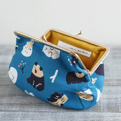 高旗將雄 帆布化妝包 熊 / 招財貓 - YIZY 日台雜貨 | 港產文創 | 潮流玩具 | 日本代購