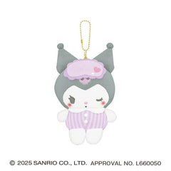 Sanrio Kuromi可羅米 紫間睡衣 公仔匙扣 - YIZY 日台雜貨 | 港產文創 | 潮流玩具 | 日本代購