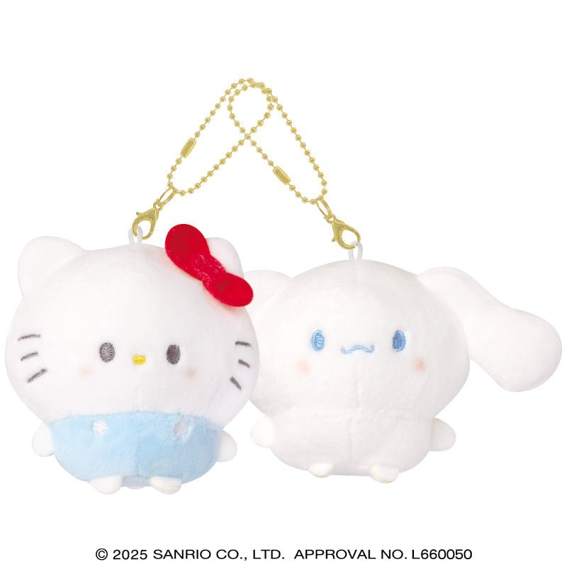 Sanrio Sanrio Hello Kitty & Cinnamoroll 玉桂狗 豆豆眼 磁石公仔掛飾 Magnetic Plush Keyring - YIZY 日台雜貨 | 港產文創 | 潮流玩具 | 日本代購